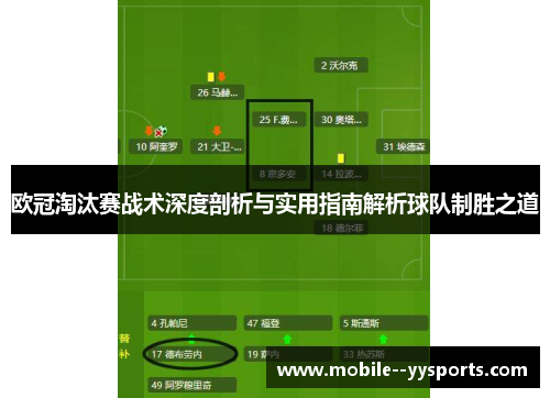 欧冠淘汰赛战术深度剖析与实用指南解析球队制胜之道 欧冠淘汰赛战术深度剖析与实用指南解析球队制胜之道